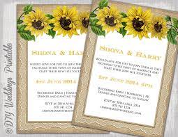 Sunflower Wedding Invitation Template By Diyweddingspri Wedding Invitation Templates Rustic Country Wedding Invitations Templates Sunflower Wedding Invitations