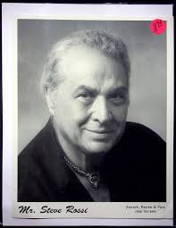Mr. Steve Rossi photo Zanuck, Passon & Pace vintage Back board 8x11