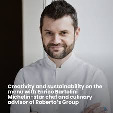 Chef Enrico Bartolini's five restaurants have a total of nine Michelin  stars, making him Italy's most awarded Michelin-star chef. In this  exclusive interview, the culinary advisor of Roberto's Group shares his  culinary