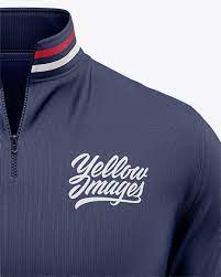 Download Men S Quarter Zip Sweatshirt Mockup Front View Of Zipped Pullover In Apparel Mockups On Yellow Images Object Mockups