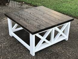 Double X Brace Coffee Table Diy Farmhouse Coffee Table Coffee Table Farmhouse Diy Furniture Building