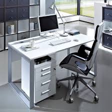 The materials, size, functionality, and finish options available on office desks result in a price range the nature of the office desk has changed somewhat over the last several years, as it has slowly become the home of the computer, and the. Linea Gloss White Computer Desk With Cabinet White Computer Desk Desk Computer Desk