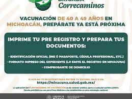 Se aplicará astrazeneca en un horario de las 8:00 a 16:00. Inicia Registro De Vacunacion Para Poblacion De 40 49 Anos Meganoticias