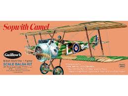 This kit is designed for you to build a traditionally constructed, rubber powered, free flight model of a 1918 sopwith f1 camel of no.13 squadron rnas. Sopwith Camel Gu801 Guillow S Plane Models Historic Ships
