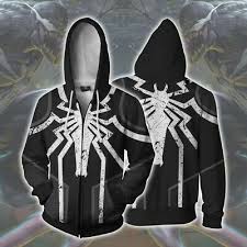 Venom Spider Man Hoodies 3d Print Sweatshirts Cosplay Hooded Casual Jacket Coat Spiderman Hoodie Hoodies Men Hoodie Print