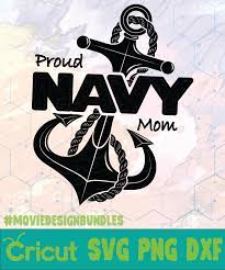 Download Proud Navy Mom 2 Mother Day Logo Svg Png Dxf Movie Design Bundles
