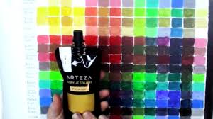 Arteza Haul Diy Acrylic Color Mixing Chart And Canvas Panel Review
