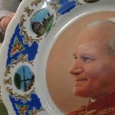 POPE JOHN PAUL Italy Plate Winterling Bavaria 10" Catholic Vintage  Collectible