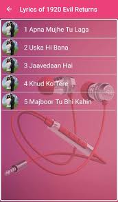 Lyrics Of 1920 Evil Returns For Android Apk Download June 22, 2012 (india) directed by: lyrics of 1920 evil returns for android