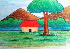 Easy Landscape Drawing For Kids And Beginners Learn House And Nature Simple Painting 2021 Sometimes it's best to go back to basics and draw something as easy as possible.