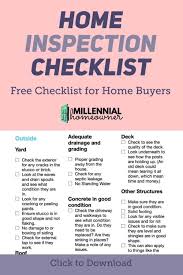 Get Our Free Pdf Printable Of Our Home Inspection Checklist To Make Sure You Have Checked Everything Be In 2020 Home Inspection Inspection Checklist New Home Checklist
