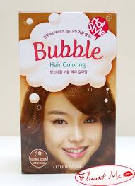 I think i need to re apply this deep black again. Review Etude House Hot Style Bubble Hair Coloring Dye In Natural Brown Hair Color Style Bubble Foam Hair Dye