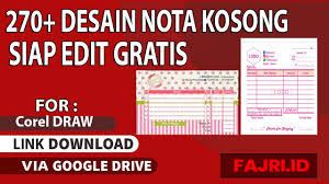 Jasa service laptop dan komputer, jasa maintenance warnet, jasa isi game, instal software dan flasing handphone whatsapp. 270 Desain Nota Kosong Siap Edit Gratis Fajri Id