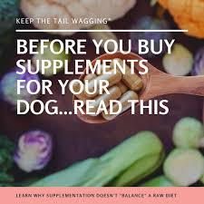 Essential supplements in a homemade dog food recipe will highly depend on your dog and the recipe itself. Before You Buy Supplements For Your Dog Read This Keep The Tail Wagging