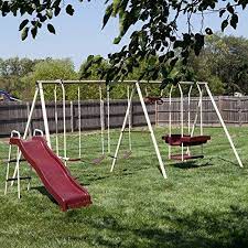 Flexible Flyer Play Park Swing Set W Slide Swings Air Https Www Amazon Com Dp B003wjoaum Ref Cm Sw R Pi Swing Set Playset Outdoor Swing Sets For Kids