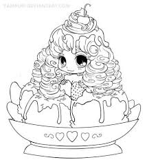 Chibi Ice Cream Girl Coloring Page Free Printable Coloring Pages Chibi Coloring Pages Cute Coloring Pages Coloring Pictures