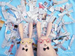 Hasen Aus Zeitungspapier Und Kleister In 2020 Kleister Hase Papier