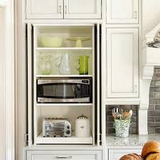Keep cabinet doors out of the way with this simple flipper door system. Hidden Kitchen Cabinet With Sliding Doors Design Ideas