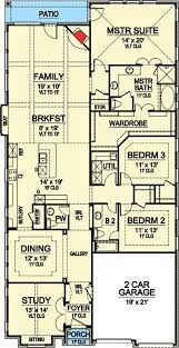 Plan 36419tx Elegant House Plan For Narrow Lot Narrow House Plans Narrow Lot House Plans Small House Plans