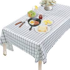 Amazon Com Ouwin 100 Waterproof Rectangle Tablecloth Spill Proof Wipeable Pvc Vinyl Table Cover Vinyl Table Covers Rectangle Tablecloth Outdoor Picnic Tables