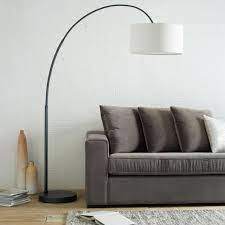 Arc has a long arm that extends like an arc allowing for you to have light in where is the most likely option to place your floor lamp in your living room? Overarching Linen Shade Floor Lamp
