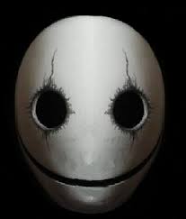 An Edited Version Of A Smiling Mask Using Ms Paint Lol Masks Art Mask Painting Creepy Masks