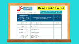 We did not find results for: Ayo Kita Mencoba Hal 34 Matematika Kelas 9 Bab 1 Bilangan Real Tak Nol Pangkat Nol Youtube