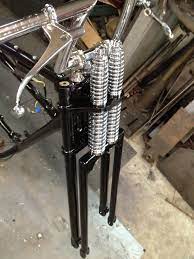 Hand Built Springer Front End By Jim Hess Triumph Chopper Triumph Tiger Springer