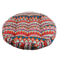 Solid Papasan Patio Seat Cushion Round Chair Pad Home Floor Cushion 22 Inch Throw Pillows Bohemia Indoor Out Papasan Chair Cushion Papasan Chair Chair Cushions