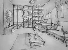 Http Yaroslava9999 Deviantart Com Art Interior 298150632 Architecture Drawing Perspective Drawing Drawing Interior