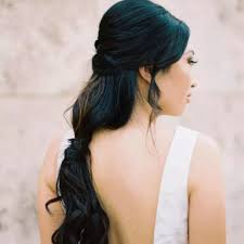 The end portions of the girl s hair can end in puffs in order to look cute. 41 Gorgeous Half Up Half Down Wedding Hairstyles