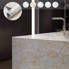 Black marble wall paper for kitchen counter top covers peel and stick wallpaper. Marble Contact Paper Self Adhesive Thicken Wallpaper 0 61 5m Decorative Peel Stick Removable Durable Waterproof Kitchen Counter Furniture Shelf Table Renovated Stain Resistant Stickers Type B Buy Online In Bahamas At Bahamas Desertcart Com Productid