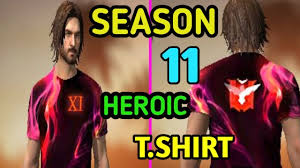 Unlimited diamonds generator for garena free fire and 100% working diamonds hack trick 2021. Free Fire Rank Season 11 Heroic T Shirt Road To Heroic Dress In Free Fire Youtube