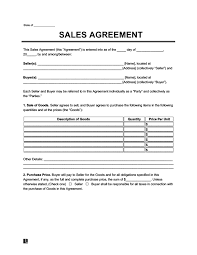 Sales and purchase agreements understanding an spa the agreement also records when the final sale is to occur. Sales Agreement Form Free Sales Contract Template Legal Templates