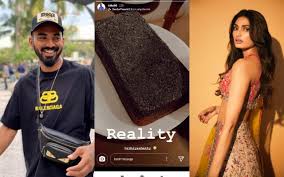 Athiya was dressed in a black outfit while kl rahul could be seen dressed in a. Athiya Shetty Burns Banana Bread While Baking It Kl Rahul Shares It On Instagram