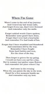 Poem From Brendon S Memorial Service Words Unkind Words Sayings
