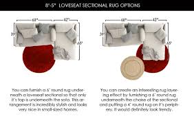 Area rug placement in the bedroom is always a matter of taste and figuring out what elements are the most important to you. What Size Area Rug Under Sectional Sofa Placement Guide Homely Rugs