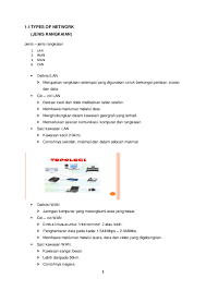 Memudahkan pemindahan fail yang disimpan dari satu komputer ke komputer yang lain. Doc Types Of Network Jenis Rangkaian Faris Iqbal Academia Edu