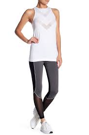 Mesh Ankle Colorblock Leggings