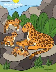 Download African Animals Coloring Book 3 4 Paperback Mcnally Jackson Books