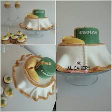 Moroccan Thara Cake And Cupcakes White Gold Green Cupcake Cakes Cake Cake Design