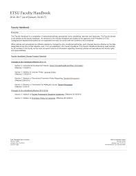 Https Www Etsu Edu Senate Facultyhandbook Documents 2016 2017 Faculty Handbook Pdf