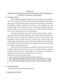 Proposal dana sepak bola | contoh surat. Proposal Permohonan Bantuan Dana Untuk Mengikuti Turnamen Bola Voli Antar Pt