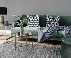 Ob beim fernsehabend mit der familie, bei. Samt Sofa Fluente 3 Sitzer Bezug Grun Beine Schwarz Samt Sofa Sofas Wohnzimmer Grunes Sofa