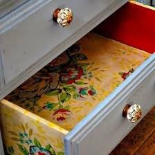 Are your kids' dresser drawers in need of a refresh? Add Pretty Graphic Drawer Liners Decoupage Drawers Furniture Diy Crafts