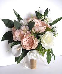 Check spelling or type a new query. Amazon Com 17 Piece Wedding Bouquet Set Bridal Bouquet Sets Peach Blush Cream Lily Silk Flower Bouquet Wedding Flowers Bridesmaid Rosesanddreams Bride Bouquet Boutonnieres Corsages Home Kitchen