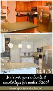 Kitchen Update On A Budget Diy Paint Kits To Revamp Countertops And Cabinets Www Gianigranite Com Www N Cabinets And Countertops Home Remodeling Diy Kitchen