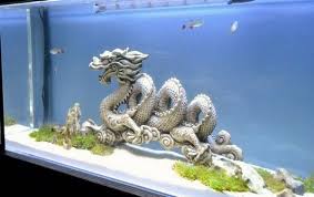 Decorations and backgrounds give it life and personality. Amazing Stylish Interior Design Dragon Room Decor Fish Tank Decorations Fish Tank Design Aquarium Decorations