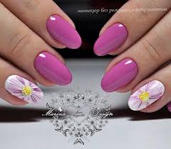 The Purple Flowers This Purple Flower Summer Holiday Nail Art Design Adds Flare To Any Summer Look Holiday Nails Purple Nail Designs Purple Nails