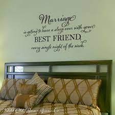 Le Mariage Commence A Dormir Avec Votre Meilleur Ami Etsy Meilleur Ami Parement Mural Vinyle